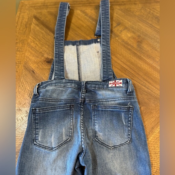 Machine Nouvelle Mode Women’s Denim Crop Y2K Overalls - Picture 8 of 12